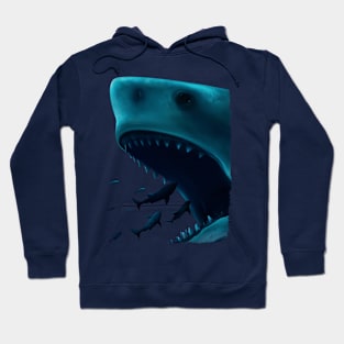 Shark Attack (transparent) Hoodie